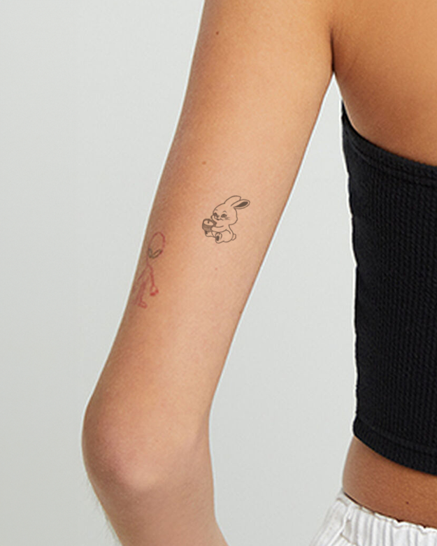 Mountains  Waves Temporary Tattoo Set  Etsy Denmark  Tattoos Small  wrist tattoos Tattoo set