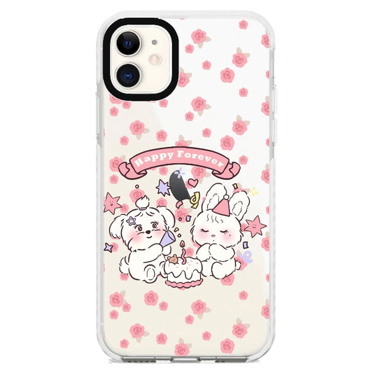 Birthday Bunny "Happy Forever"_iPhone Clear Impact Case [1502843]