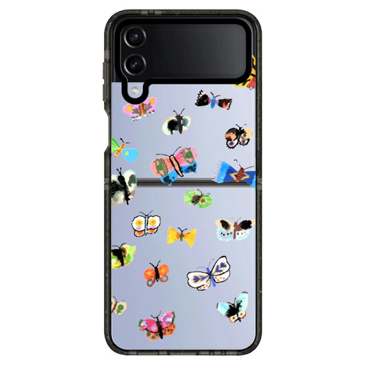 Colorful Watercolor Style Butterflies Phone Case_Samsung Z Flip [1446166]