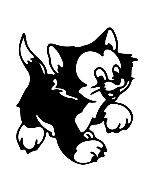 Figaro cat Inspired Tattoo     2*2 inch