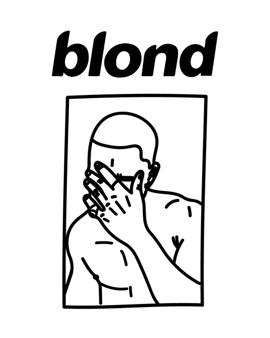 Frank Ocean EP Blond Inspired Tattoo     2*4 inch
