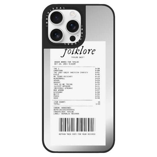 T.S Folklore Receipt Phone Case_Clear Impact Phone Case [1505125]