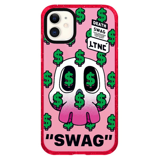 Pop Art Inspired Dollar Pattern Skull _iPhone Clear Impact Case Limited  [1503040]