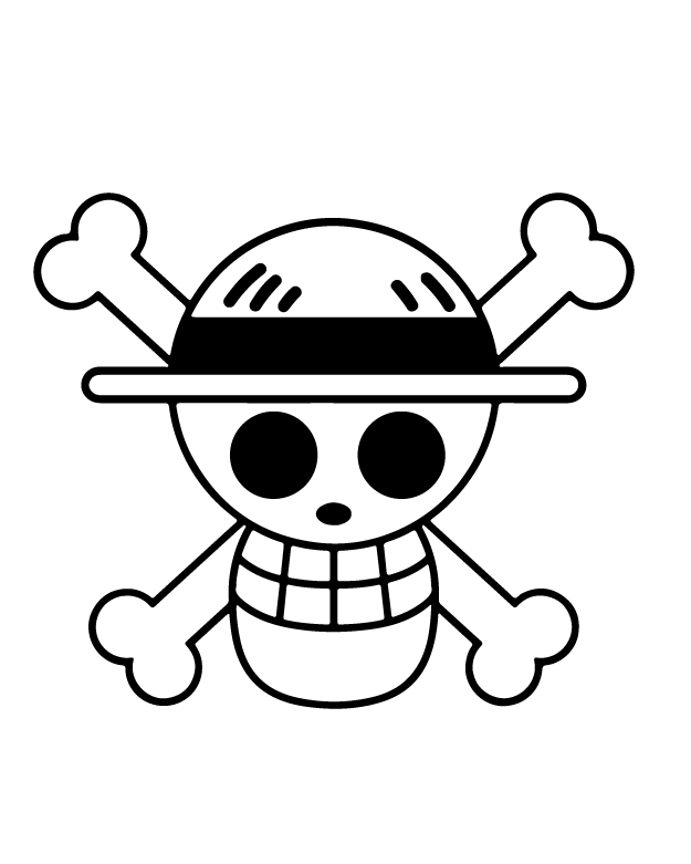 One Piece Luffy Flag Tattoo 2*2 inch – indivisual