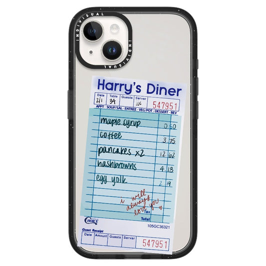 Harry's Diner Receipt_Clear Impact Phone Case [1505109]