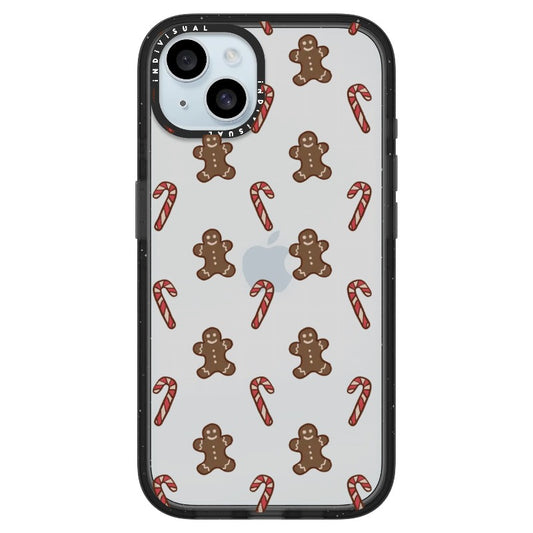 Gingerbread Man and Candy Cane Pattern Christmas Themed Phone Case_iPhone Ultra-Impact Case [1495299]