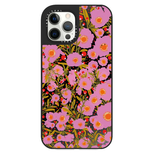 Pink Floral Pattern Phone Case 8_Clear Impact Phone Case [1499280]