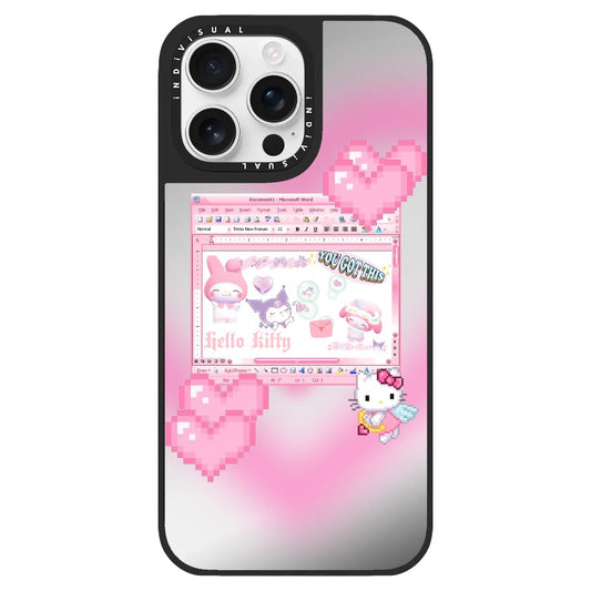 Y2K Pixel Style Hello Kitty and Melody Theme Phone Case_Clear Impact Phone Case [1249328]