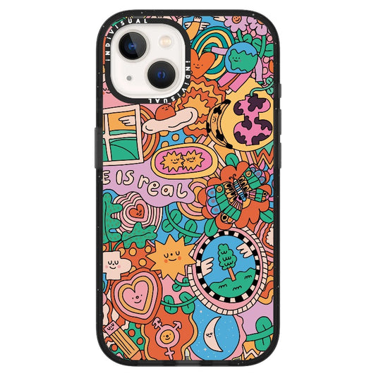 Orange and Blue Nature Cartoon Phone Case_ iPhone Ultra-MagSafe Case [1502867]