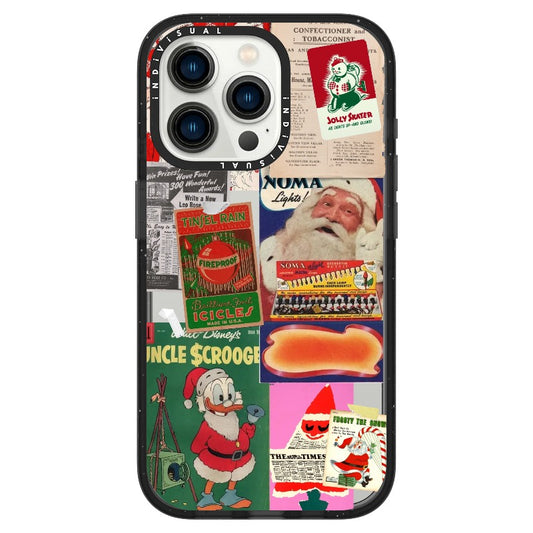 Christmas Themed Vintage Poster Collage Phone Case_iPhone Ultra-Impact Case [1475378]