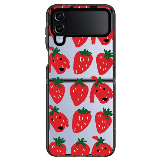 Strawberry Puppy Pattern Phone Case_Samsung Z Flip [1506960]