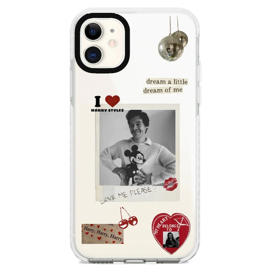 Harry Styles Beige Themed Case_iPhone Clear Impact Case [1519388]