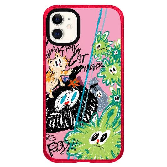 Wild Cat Crayon Sketch_iPhone Clear Impact Case Limited  [1505096]