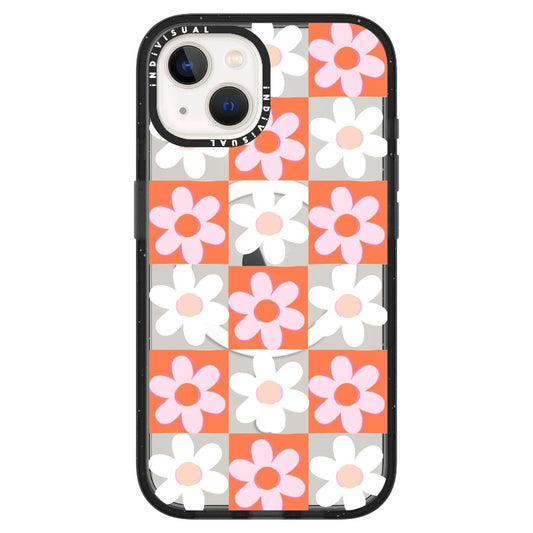 Cute Orange Floral Pattern Phone Case_ iPhone Ultra-MagSafe Case [8520]