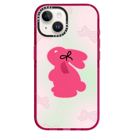 Rabbit and Bow Pink and Green_iPhone Ultra-Impact Case [1502818]