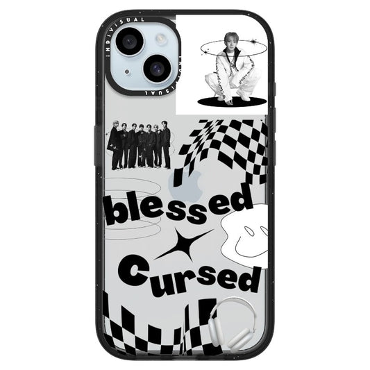 Enhypen Blessed Cursed Theme Black and White Phone Case_iPhone Ultra-Impact Case [835433]