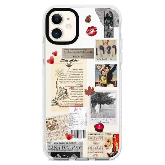 T.S and Lana Del Rey French Aesthetic Phone Case_iPhone Clear Impact Case [1269542]