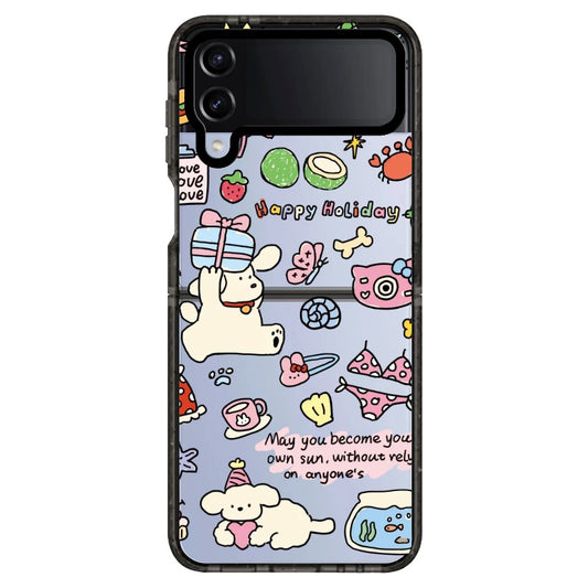 Holiday Puppy Cartoon Phone Case_Samsung Z Flip [1502043]