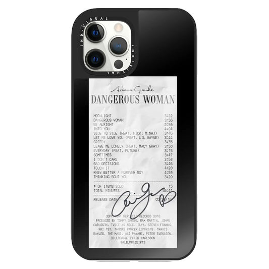 Dangerous Women Receipt Style Phone Case_Clear Impact Phone Case [1509072]