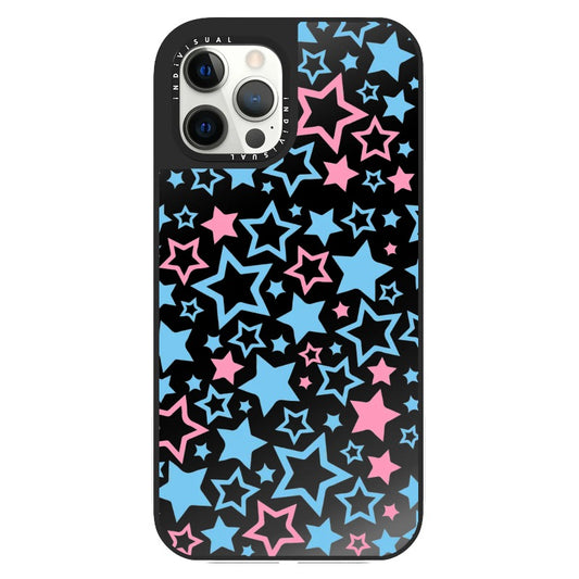 Star Girl Aesthetic Blue and Pink Stars_Clear Impact Phone Case [1463397]