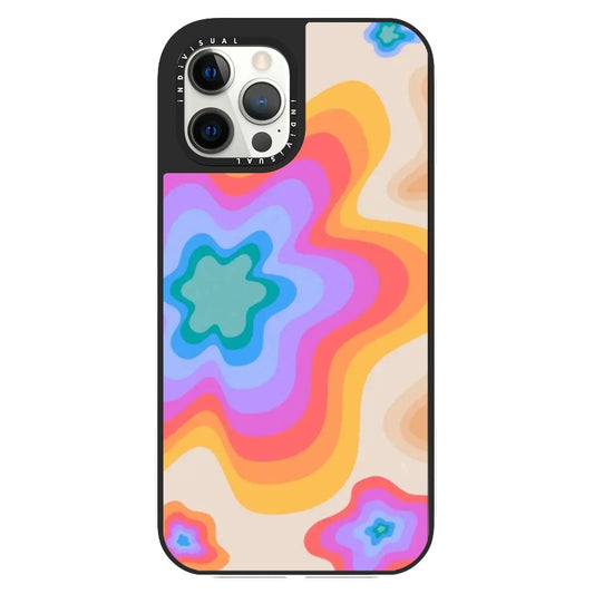 Gradient Colorful Flowers Phone Case_Clear Impact Phone Case [1448094]