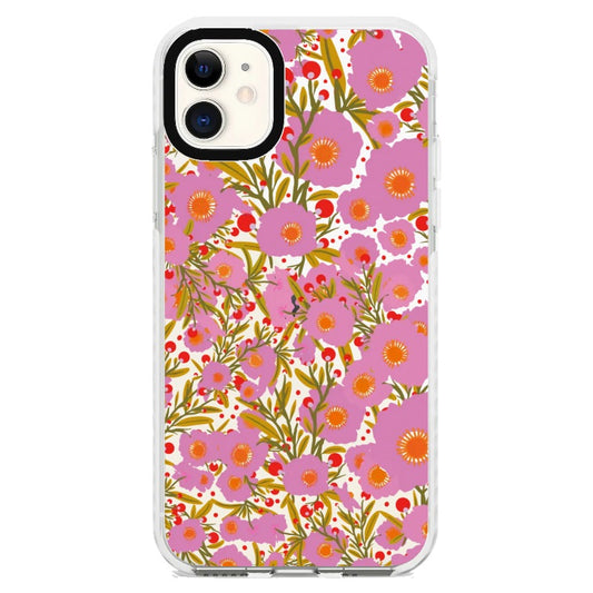 Pink Floral Pattern Phone Case 8_iPhone Clear Impact Case [1499280]