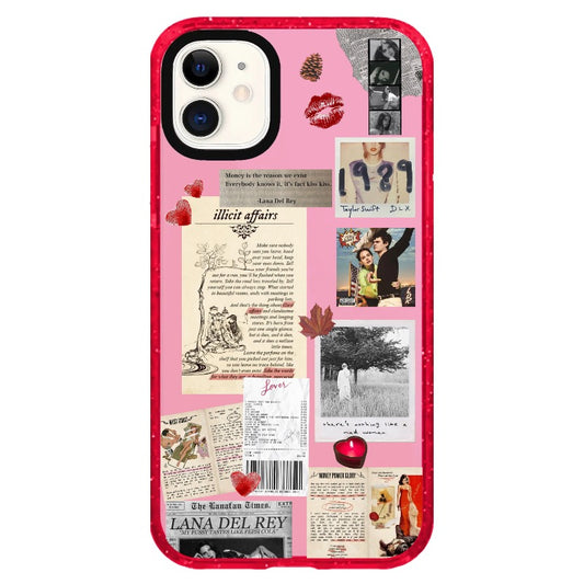 T.S and Lana Del Rey French Aesthetic Phone Case_iPhone Clear Impact Case Limited  [1269542]