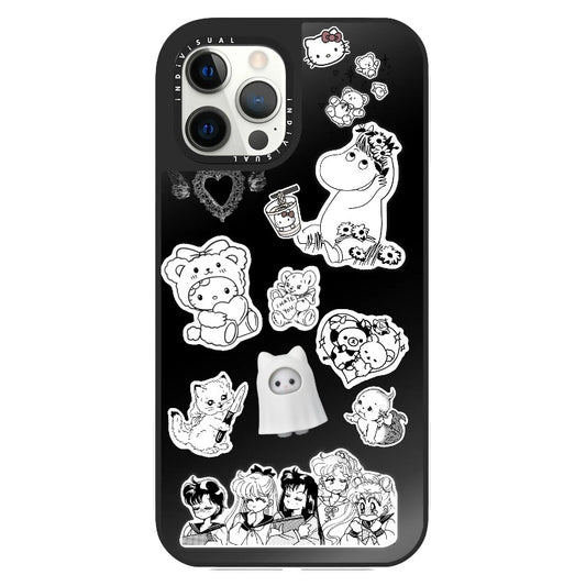 Vintage Anime Collage Phone Case_Clear Impact Phone Case [936731]