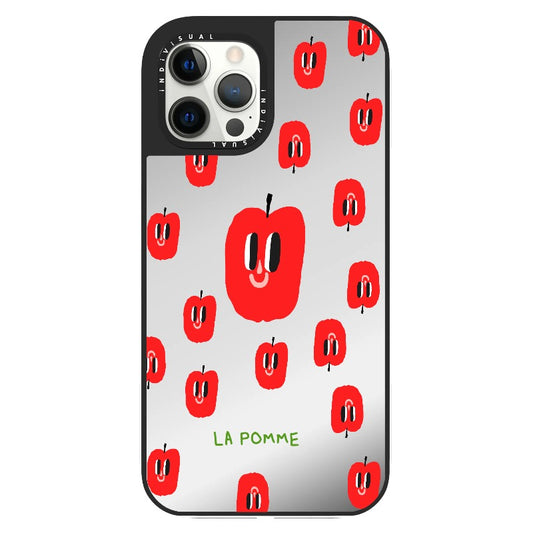 "Le Pomme" Apple Illustration Phone Case_Clear Impact Phone Case [1445108]