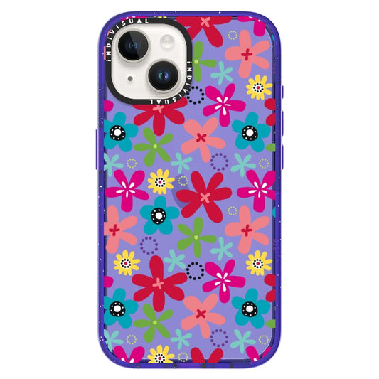 Pink and Blue Floral Pattern 4_iPhone Ultra-Impact Case [1502024]