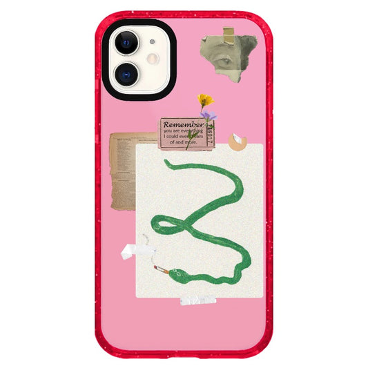 Cute Snake Poster Collage Phone Case_iPhone Clear Impact Case Limited  [1448066]