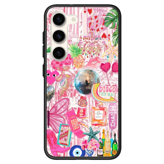 Preppy Element Collage Pink Phone Case_Samsung Z Flip [1154967]