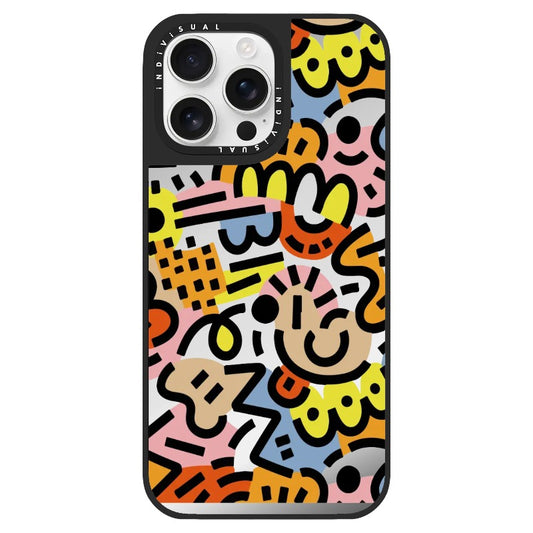 Abstract Line and Color Design Phone Case_Clear Impact Phone Case [1459605]