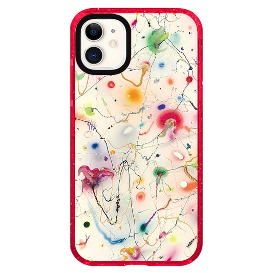 Contemporary Art Inspired Colorful Strokes Phone Case_iPhone Clear Impact Case Limited  [1505102]