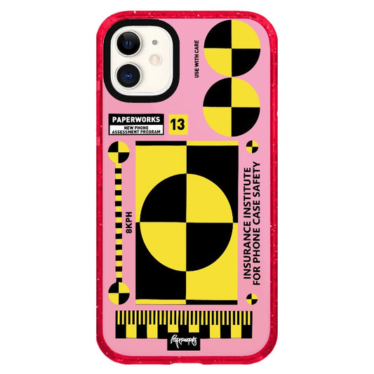 Yellow and Black Geometric Art Phone Case_iPhone Clear Impact Case Limited  [1505108]