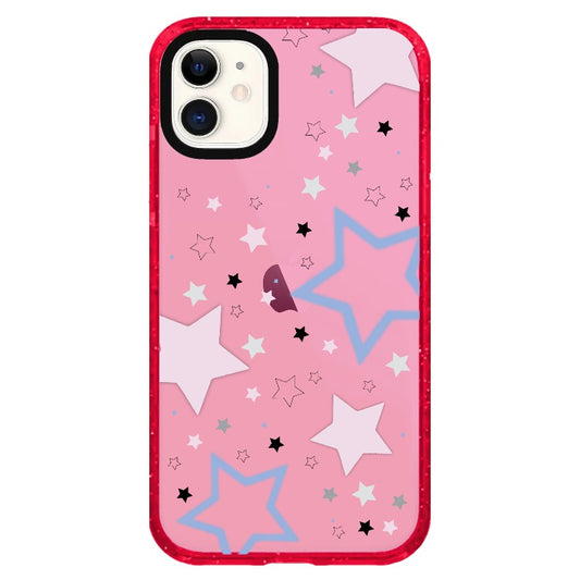 Pink, Blue and Black Stars_iPhone Clear Impact Case Limited  [1506968]