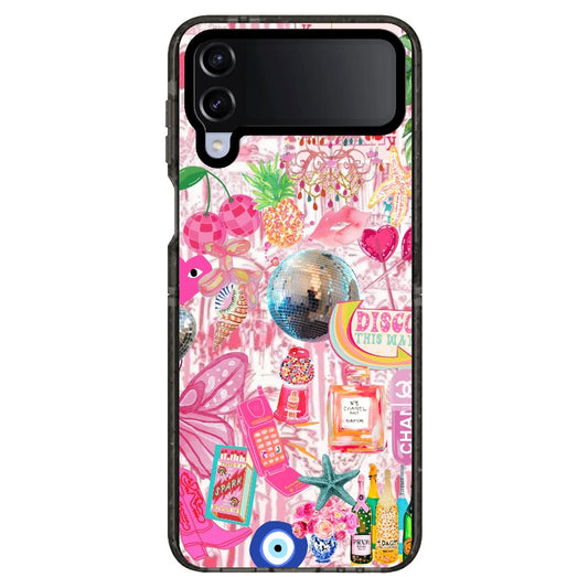 Preppy Element Collage Pink Phone Case_Samsung Z Flip [1154967]