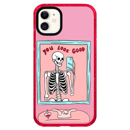 Skeleton Selfie Phone Meme Case_iPhone Clear Impact Case Limited  [1462248]