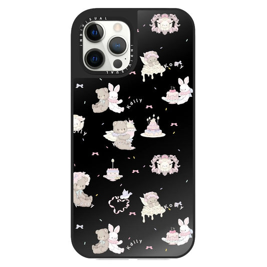 Coquette Aesthetic Teddy and Bunny Friends Phone Case_Clear Impact Phone Case [1505095]