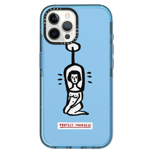 "Protect Yourself" Minimal Illustration Phone Case_iPhone Ultra-Impact Case [1448057]