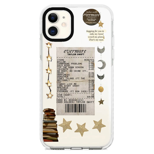 Taylor Swift Evermore Golden Star and Moon Phone Case_iPhone Clear Impact Case [1270040]