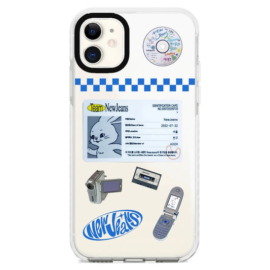 New Jeans ID Card and Y2K Eletronic Devices Phone Case_iPhone Clear Impact Case [1446133]