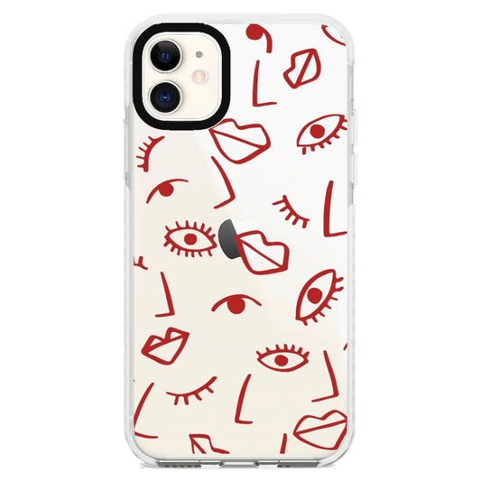 Eye, Nose, Lip Phone Case_iPhone Clear Impact Case [1475903]