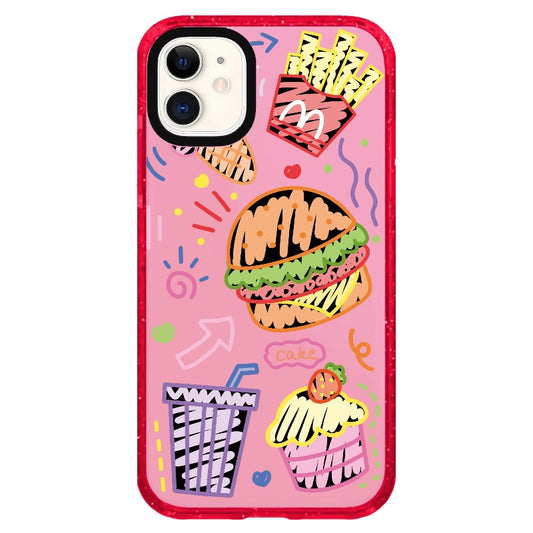 Burger and Fries Foodie Phone Case_iPhone Clear Impact Case Limited  [1503049]