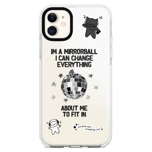 Mirror Ball Theme Cute Doodle Phone Case_iPhone Clear Impact Case [1267325]