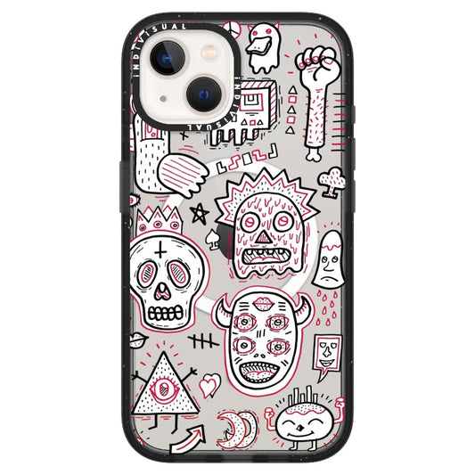 Cartoon Skulls and Monsters Phone Case_ iPhone Ultra-MagSafe Case [1502028]