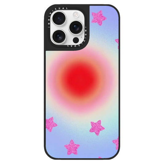 Blue and Red Radient With Stars Phone Case_Clear Impact Phone Case [1535162]