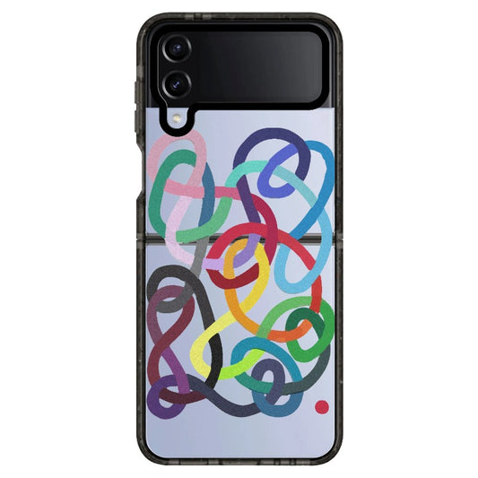 Abstract Colorful Threads Phone Case_Samsung Z Flip [1459658]