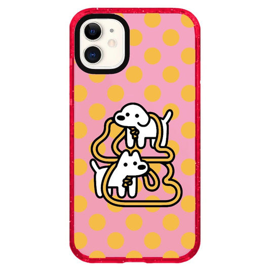 Yellow Spotted Puppy_iPhone Clear Impact Case Limited  [1600218]