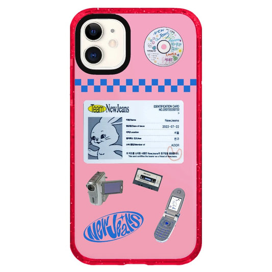 New Jeans ID Card and Y2K Eletronic Devices Phone Case_iPhone Clear Impact Case Limited  [1446133]